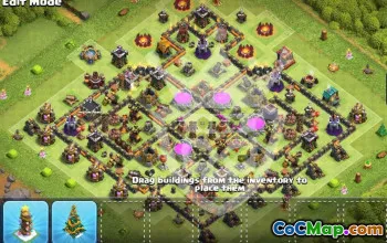 Best TH10 CoC Base Layouts & Map Links #54371