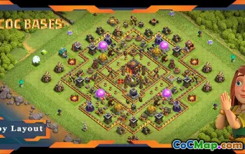 Best TH10 Farming Base: Hybrid Anti-3 Star Layout Guide #19379