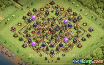Best TH10 Hybrid Base - Anti Everything & Link for COC #24960