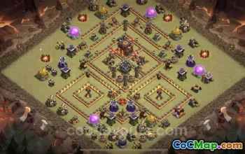 Best TH10 Max Levels War Base - Anti Everything Link #19829