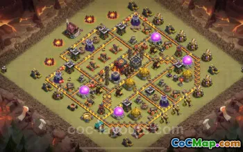 Best TH10 War Base 2025: Anti-Everything with Link #19710