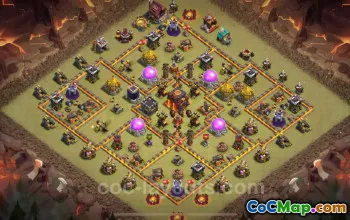 Best TH10 War Base 2025 - Anti Everything with Link #19832
