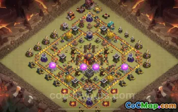 Best TH10 War Base 2025: Max Level & Anti-Everything Link #19709