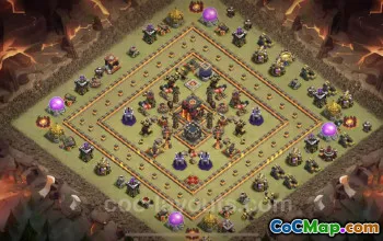 Best TH10 War Base: Anti 3 Stars & Air Defense Copy #25171