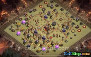 Best TH10 War Base - Anti Everything & Copy Link! #25003