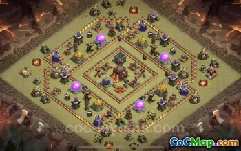 Best TH10 War Base: Anti Everything for Legend League #19719