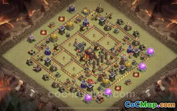 Best TH10 War Base: Anti-Everything Layout & Link #25108