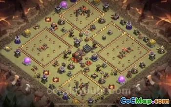 Best TH10 War Base - Anti Everything Link for CWL  #25111