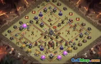 Best TH10 War Base - Anti Everything with Link for COC #24939