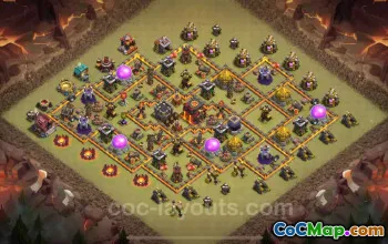 Best TH10 War Base Copy 2025 | Top Town Hall 10 Defense #19989