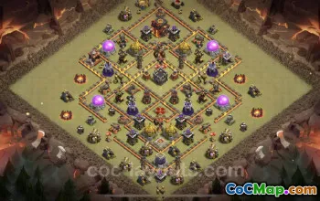 Best TH10 War Base - Hybrid Layouts & Links for Clash of Clans #24911