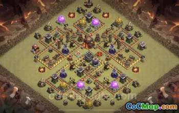 Best TH10 War Base Link - Anti Everything - Clash of Clans #24984