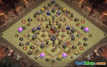 Best TH10 War Base Link - Anti Everything for Clash of Clans #25045