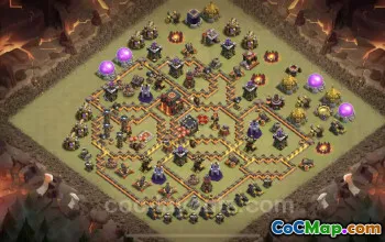 Best TH10 War Base Link & Strategy - Clash of Clans #24926