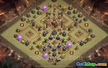 Best TH10 War Base with Anti-Everything - Clash of Clans #24889