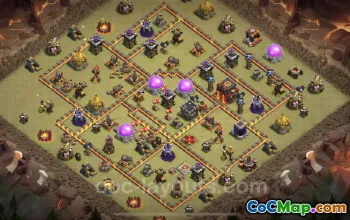 Best TH10 War Base with Link - Anti 3 Stars for CWL #24923
