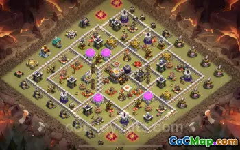 Best TH11 Anti 2 Stars War Base & Link - Clash of Clans 2024 #20410