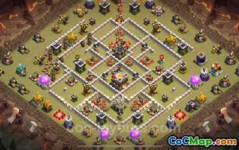 Best TH11 Anti 3-Star War Base with Link 2025 | Clash of Clans #49040