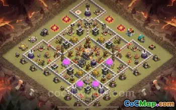 Best TH11 Anti 3 Stars War Base 2024 - Clash of Clans #20159