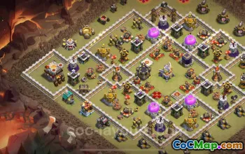 Best TH11 Anti 3 Stars War Base 2024 - Link & Strategy #20164