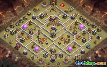 Best TH11 Anti 3 Stars War Base with Link 2025 | Clash of Clans #52328