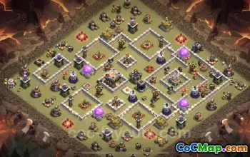 Best TH11 Anti 3 Stars War Base with Link - Clash of Clans #25440