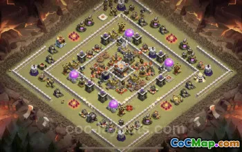 Best TH11 CWL Base: Anti 3 Stars & Anti Air/Electro Dragon #25408