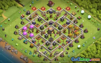 Best TH11 Farming Base 2025 | Anti 2 Stars & Resource Defense #20049