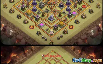 Best TH11 Hybrid Base for Clash of Clans - Town Hall 11 #23049