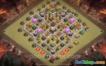 Best TH11 Max War Base 2025 - Hybrid with Link & Copy #20461