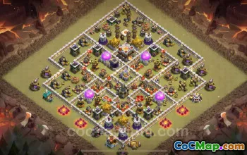 Best TH11 War Base 2024 - Anti Everything & Hybrid Link #20271