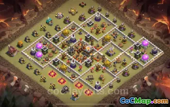 Best TH11 War Base 2025: Anti Air & Electro Dragon Link #20204