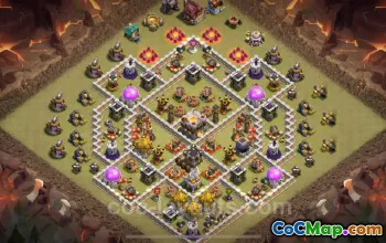 Best TH11 War Base 2025 - Max Level Anti-Everything Link #20381