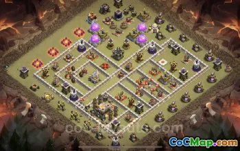 Best TH11 War Base - Anti Everything Layout with Link #20326