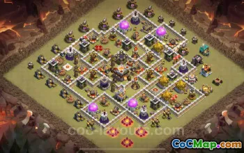 Cel mai bun TH11 War Base Link 2024 - Top modele hibride CWL #17704