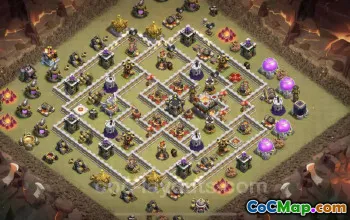 Best TH11 War Base Links - Anti 3 Stars Town Hall 11 Defense #20376
