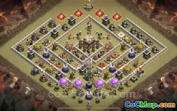 Best TH11 War Base with Link: Anti-Air & Electro Dragon #25279