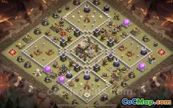 Best TH11 War Base with Link - Anti Everything CWL 2023 #20393