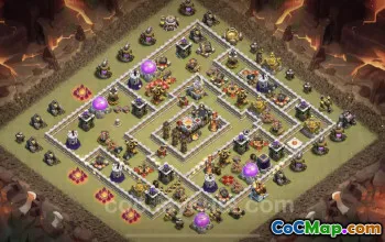 Best TH11 War Base with Link - Anti Everything CWL Copy #25278