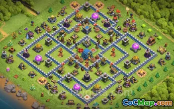 最佳 TH12 Anti 2 Stars Base 2024 - 混合布局和链接 #17709