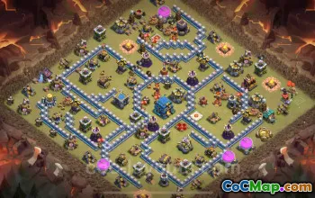 Best TH12 Anti 2 Stars War Base - Clash of Clans Link #20591