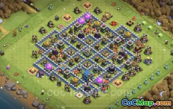 Best TH12 Anti-3 Stars Base with Link - Clash of Clans #25615