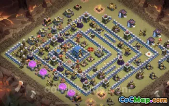 Best TH12 Anti 3 Stars War Base - Clash of Clans #25542
