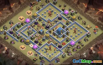 Best TH12 Anti 3 Stars War Base - Link Included - Clash of Clans #25519