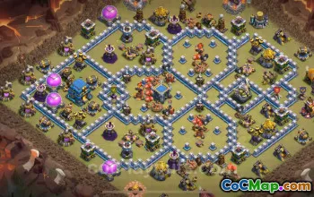 Best TH12 Anti 3 Stars War Base with Link | Clash of Clans 2025 #52411