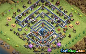 Best TH12 Anti Everything Base Copy - Clash of Clans #25625