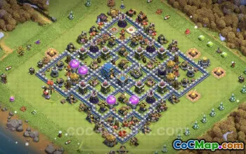 Best TH12 Anti-Loot Hybrid Base - Unbeatable Layout & Link #25594
