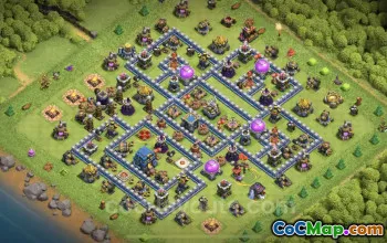 Best TH12 Base Copy: Anti 3-Star & P.E.K.K.A Defense #25609
