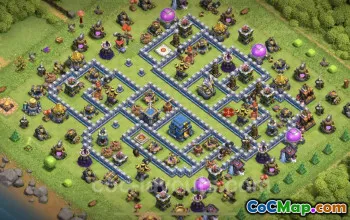 Best TH12 Base Copy: Anti 3 Stars for GoWiWi & GoWiPe #25640