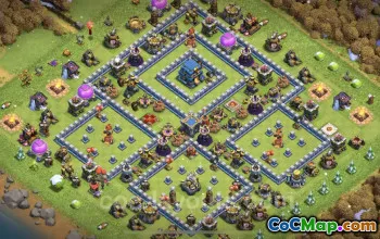 Best TH12 Base Design: Anti Air & Electro Dragon Defense #25471